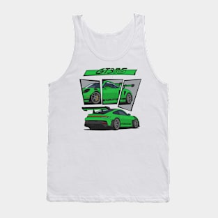 car 911 gt3 rs detail green Tank Top